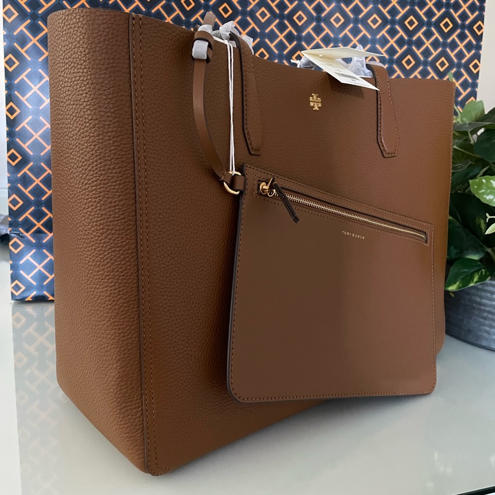 New , tory burch large blake tote & clutch - Picture 3 of 15